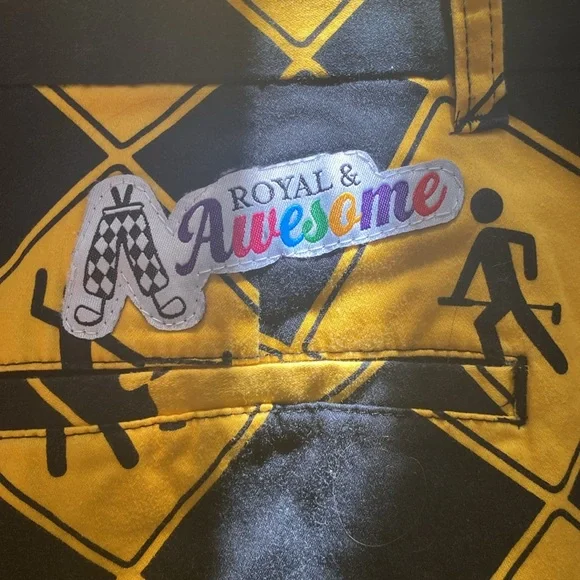 Royal and awesome mens size 36 fun print golf shorts - Picture 2 of 9